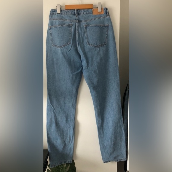NWOT FRANK AND OAK HIGH WAIST STEVIE DENIM TAPERED STRAIGHT LEG SIZE 27 INDIGO - Picture 9 of 10
